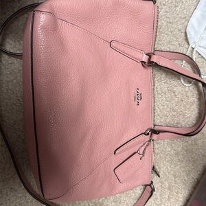 Coach Pink Leather Shoulder Bag